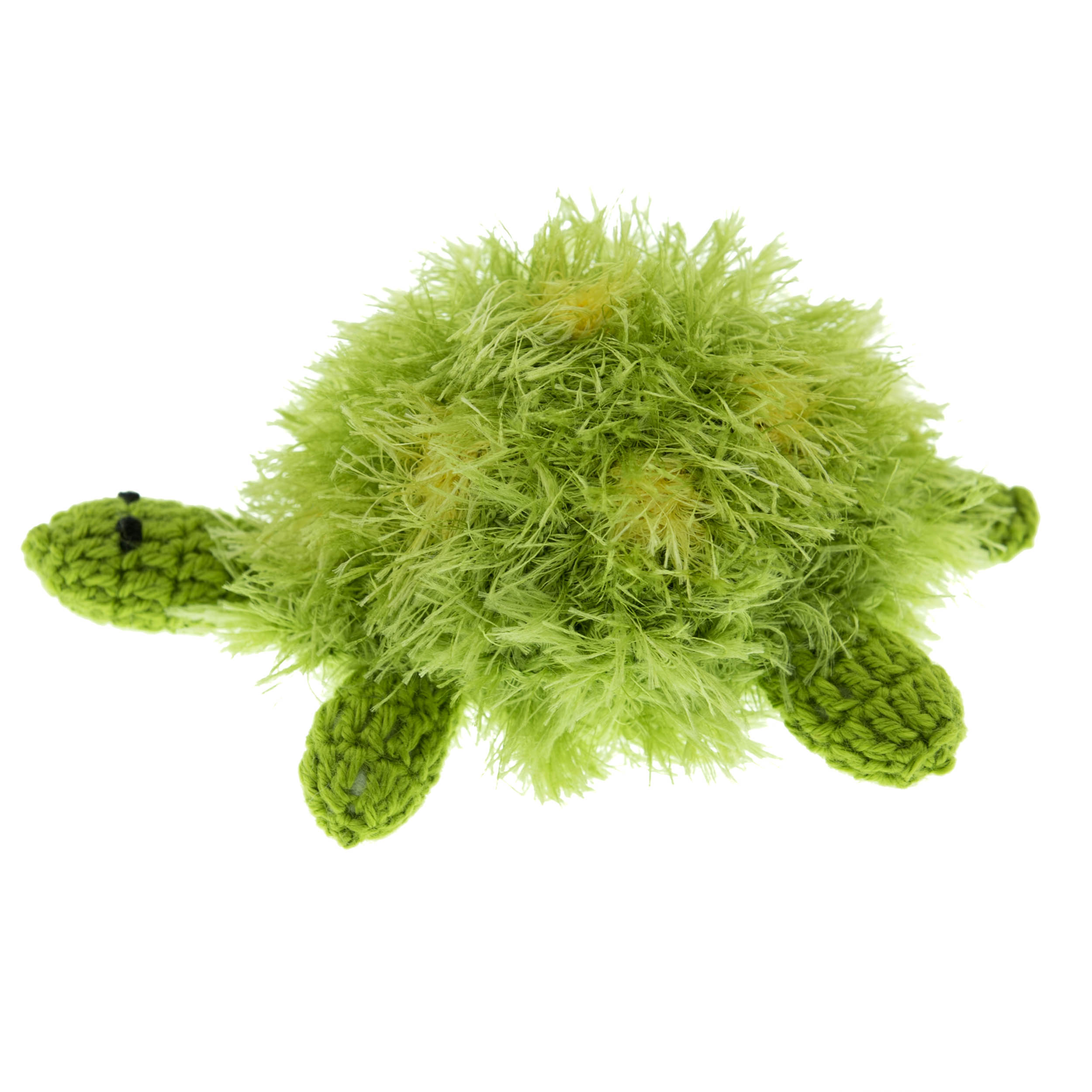 Green turtle dog toy